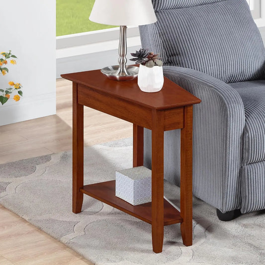 American Heritage Wedge End Table  24L   16W   24H