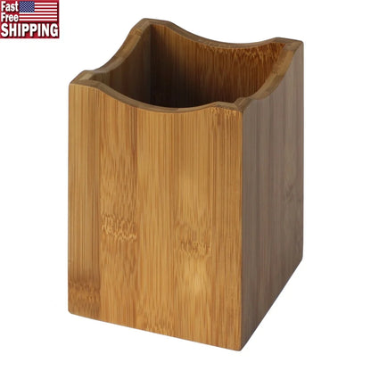 Durable Eco-Friendly Bamboo Utensil Holder Tool Storage Contemporary Design