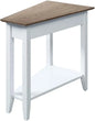American Heritage Wedge End Table  24L   16W   24H
