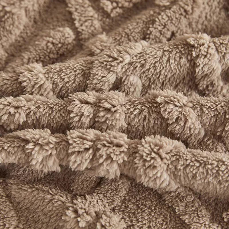 2025 New Style Tapestry Blanket Thick and Warm Taro Cotton Blanket Casual Blanket for Office Nap