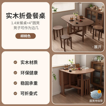 Dark Folding Dining Tables Slim Provincial Chic Modern Dining Tables Retro Mid Century Mesa Comedor Plegables Furniture For Home
