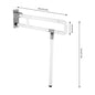Toilet Grab Bar,Handicap Grab Bars,Foldable Drop down Toilet Rails,Seat Support Aid Assist Rail,Non-slip Toilet Bar