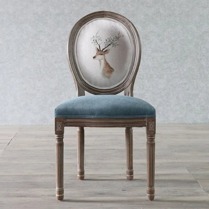 European Retro Dining Chairs Restaurant Old Solid Wood Stool Furniture Diffuse Cafe Hotel New Chinese Designer Fashion Chair