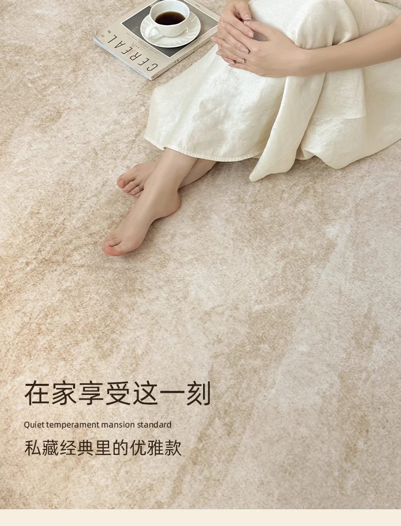 Minimalism Bedroom Decor Marble Carpet Light Luxury Carpets for Living Room Fluffy Soft Plush Floor Mat Home Thick Washable Rug