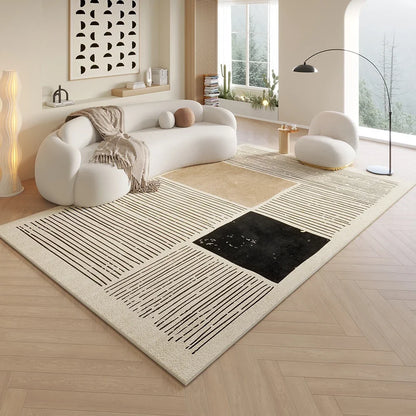 Cream Minimalist Rug Durable Non-Slip Living Room Sofa Mat Bathroom  Floor Covering Home Furnishings