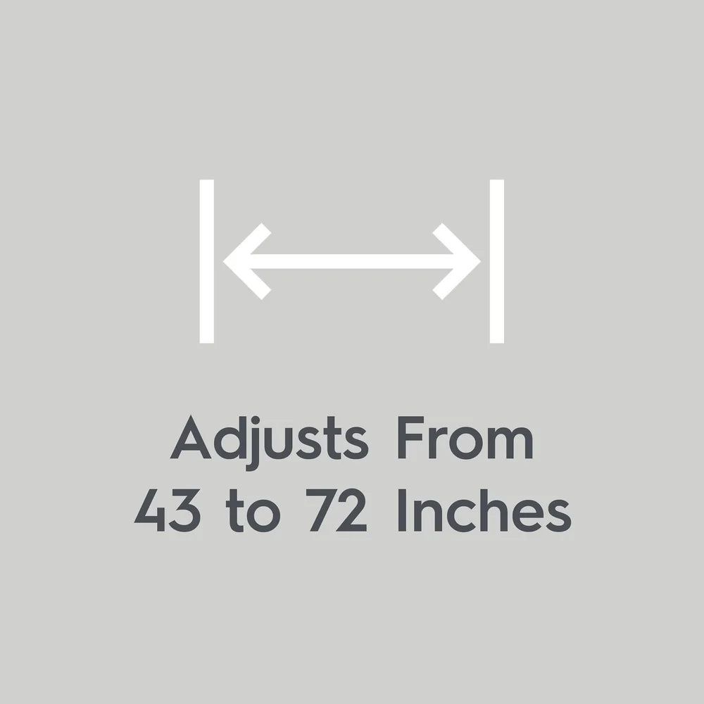 Aluminum Adjustable Tension Shower Curtain Rod
