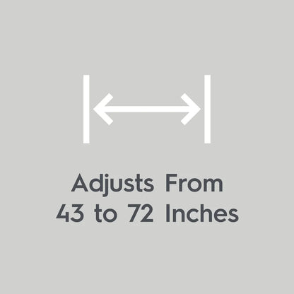 Aluminum Adjustable Tension Shower Curtain Rod