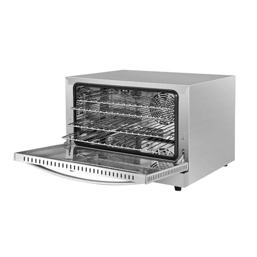 23 in. Commercial Countertop Convection Oven for Half-Size Pans with 4 Racks 1600W Stainless Steel ETL Listed Safety Sanitation