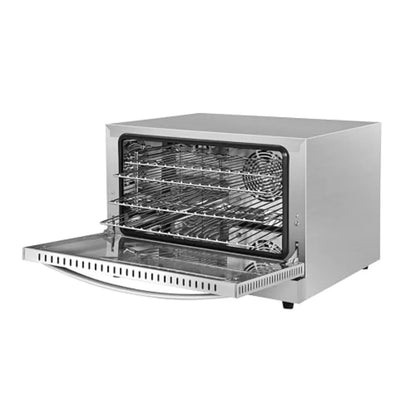 23 in. Commercial Countertop Convection Oven for Half-Size Pans with 4 Racks 1600W Stainless Steel ETL Listed Safety Sanitation