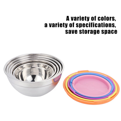 Food Storage Container /set Stainless Steel Mixing Bowl Food Storage Preservation Box with Lids