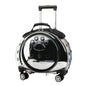 Pet Trolley Case with Ventilation Holes Portable Pet Trolley Case with Ventilation Holes Silent Wheels Travel Backpack for Cats
