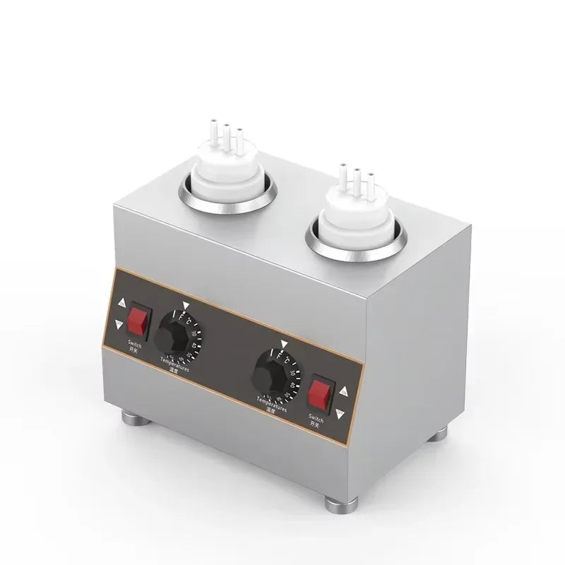 1 2 3 Bottles Electric Sauce Chocolate Warmer Machine Heating Cheese Fruit Jam Warming Machine Dispenser Melter 220V/110V
