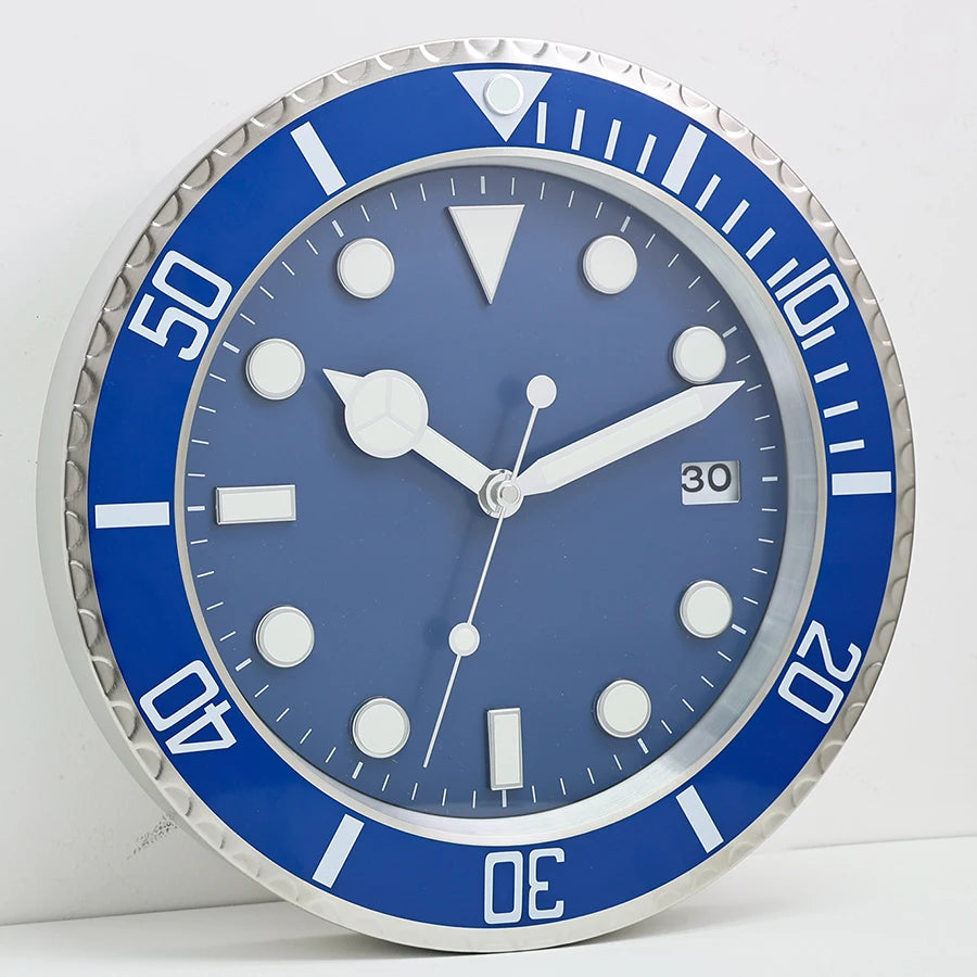 Luxury Creative Wall Clock Modern Metal Design Art Wall Clock Home Large Digital Luminescent Bedroom Decoration Clock