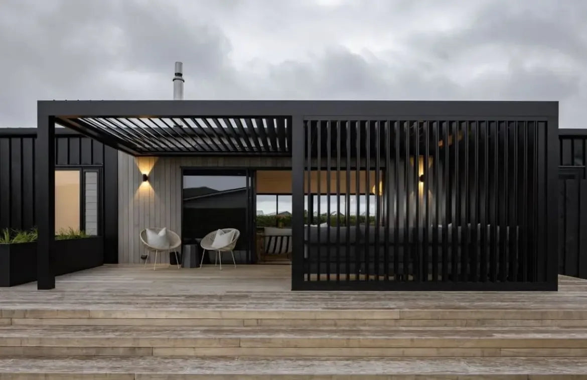 Modern Outdoor Waterproof Aluminum Louvered Sunroof Pergola Sun Shade Frame Electric Pergola Louvered Roof Aluminium Canopy