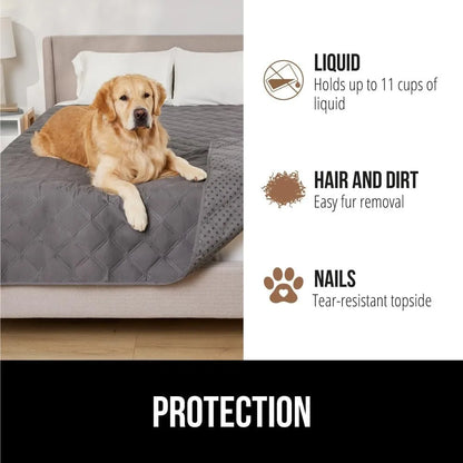 Waterproof Dog Blanket, Couch Cover for Dogs Washable, Protects Sofa, Furniture, Crate, Car, RV Essentials