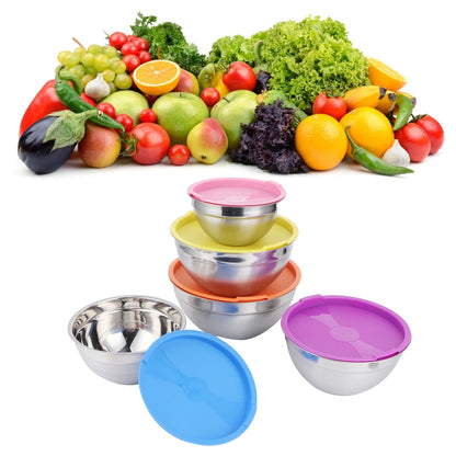 Food Storage Container /set Stainless Steel Mixing Bowl Food Storage Preservation Box with Lids