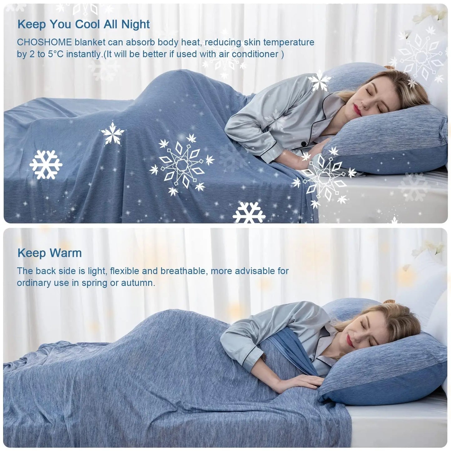 1PC Lightweight Cooling Blanket