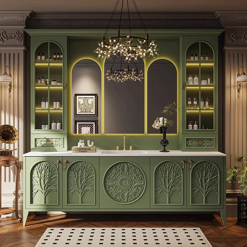 Luxury Skincare Bathroom Cabinet Over Dressers Organizer Mirror Storage Cupboard Perfume Vanity Archivadores Trendy Furniture