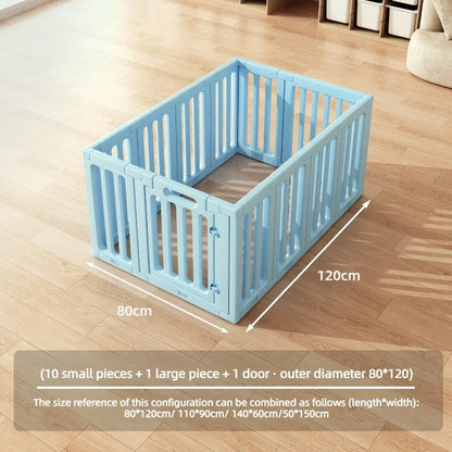 DIY Puppy Playpen Adjustable Plastic Dog Play Fence Safety Door Indoor Dogs Fences Portable Small Medium Dogs Pet Cage Enclosure