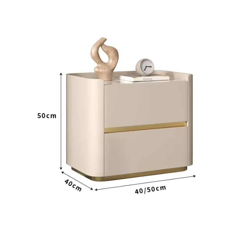 Italian Trendy Premium Night Table Simple Luxury Delicacy Bedside Tables Drawers Storage Table De