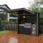 Customizable Rust-Resistant Powder Coated Outdoor Kitchen Station with BBQ Grill, Fridge & Sink for Coastal Areas