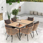 7-Piece All-Weather Rattan Patio Dining Set