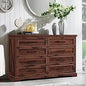 5 Drawer 46" Tall Wood Farmhouse Dresser Chests