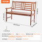 Outdoor Bench Wooden Metal Garden Bench for Outdoors 480 lbs Load Capacity Bench Outdoor Garden Park Bench