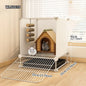 Small Animal Cage for Home Use, Space-Saving, with Toilet, Large Rabbit Cage, Sugar Glider and Squirrel Cage with Tray
