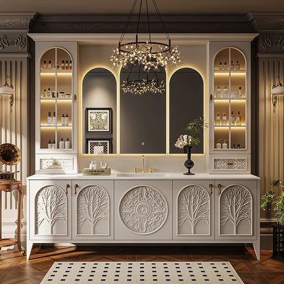 Luxury Skincare Bathroom Cabinet Over Dressers Organizer Mirror Storage Cupboard Perfume Vanity Archivadores Trendy Furniture