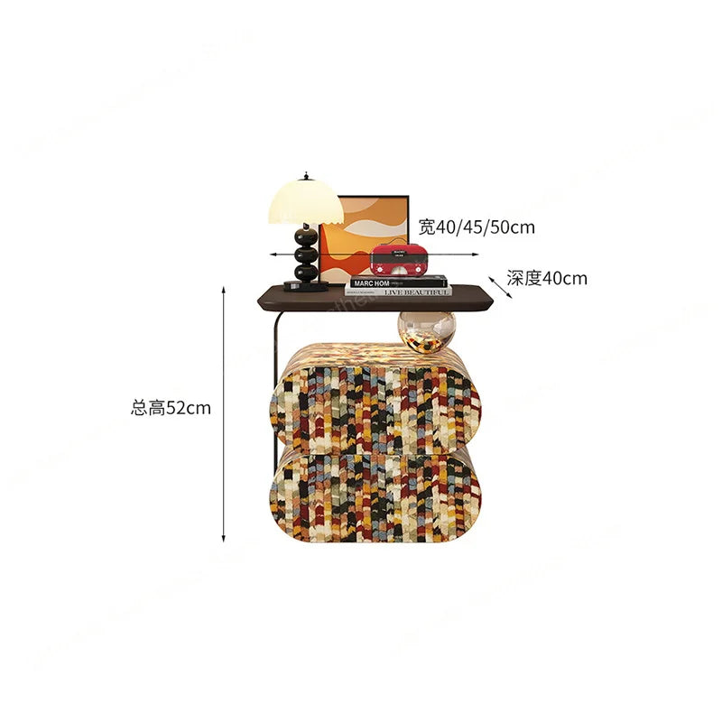 Cream Style Bedside Tables Delicacy Creative Drawers Storage Night Table Light Luxury Muebles Para Dormitorio Bedroom Furniture