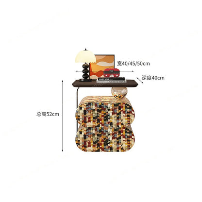 Cream Style Bedside Tables Delicacy Creative Drawers Storage Night Table Light Luxury Muebles Para Dormitorio Bedroom Furniture