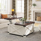Lift Top Coffee Table with Storage, 35.7" W Square Coffee Tables for Living Room, Small Coffee Table with Large Hidden S