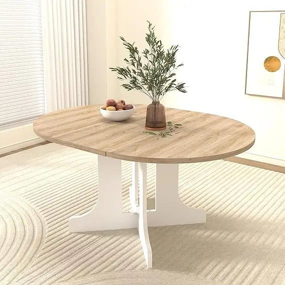 Extendable Dining Room Table for 6 8 10, 78.74" Modern Farmhouse Wooden Long Large Rectangular Expanding Conference Kitchen Tabl
