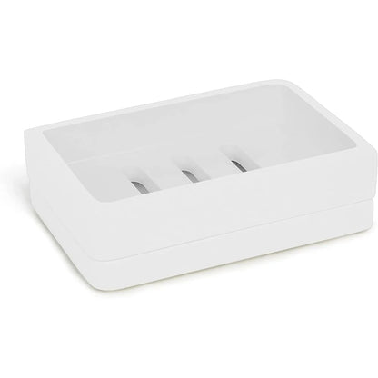 White Round Bathroom Tumbler Accessory