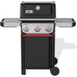 Outdoor Propane Gas Grill with 3 Burners and 2 Boost Burners Black Porcelain Enameled Cast Iron Grates