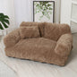 Plush Pet Sofa Bed - Extra Thick Winter Warmth Large Detachable Washable Dog Cat Cover Pet Sofa