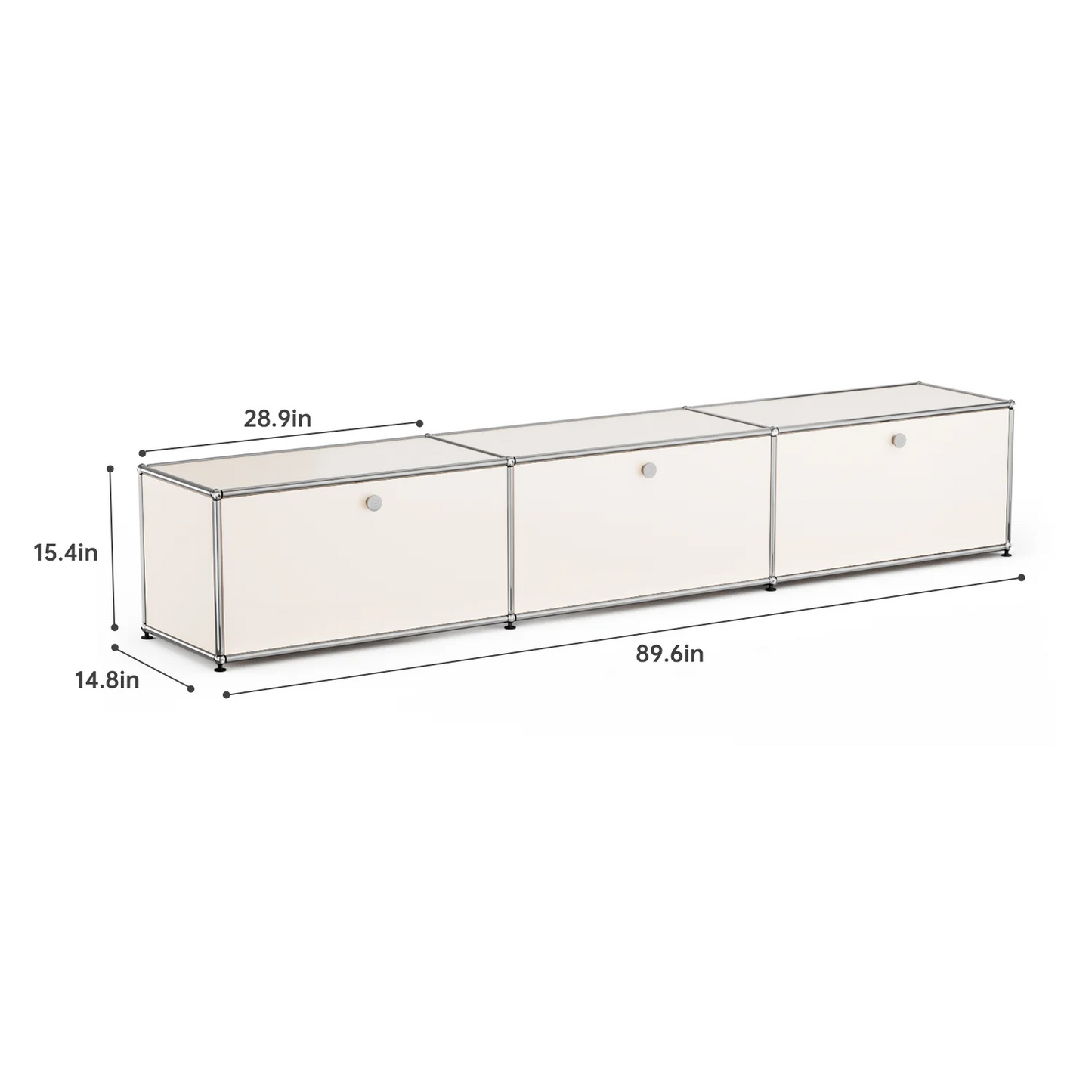 Modern Storage Cabinet Versatile Free-Standing Organizer for Living Room Bedroom and Home Office Bookshelf