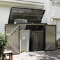 79 Cu. Ft Premium Storage Shed 3.3 x 5.6 FT Outside Metal Trash Shed Waterproof Outside Storage with Lid Chain Storage Trash Can