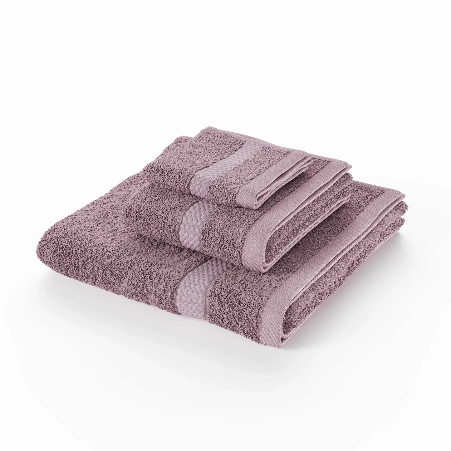 Dobby 6pk Towel Set, Contains 2 Bath, 2 Hand, 2 Wash - Rose Pink by Drew Barrymore