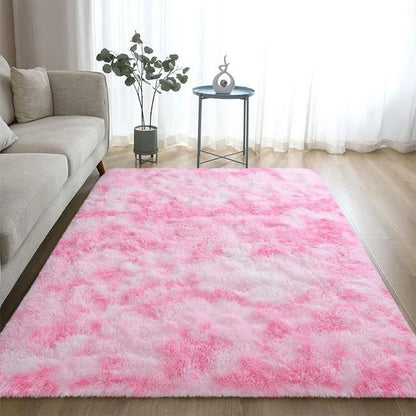 Lochas Super Soft Plush Tie Dye Velvet Rugs for Home Decor