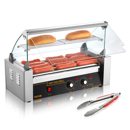 5/7/11 Rods Commercial Hot Dog Roller Electric Sausage Maker Barbecue Grill Machine for Camping Party Home Appliance