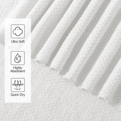 4 Pack Premium Bath Towels, Plush Coral Fleece Towels for Bathroom, Extra Large Bath Towels Set of 4 35 x 70 in, Super Soft High