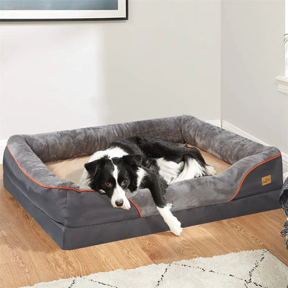Jumbo Orthopedic Memory Foam Dog Bed  Water Proof Removal Cover