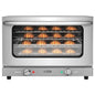 23 in. Commercial Countertop Convection Oven for Half-Size Pans with 4 Racks 1600W Stainless Steel ETL Listed Safety Sanitation