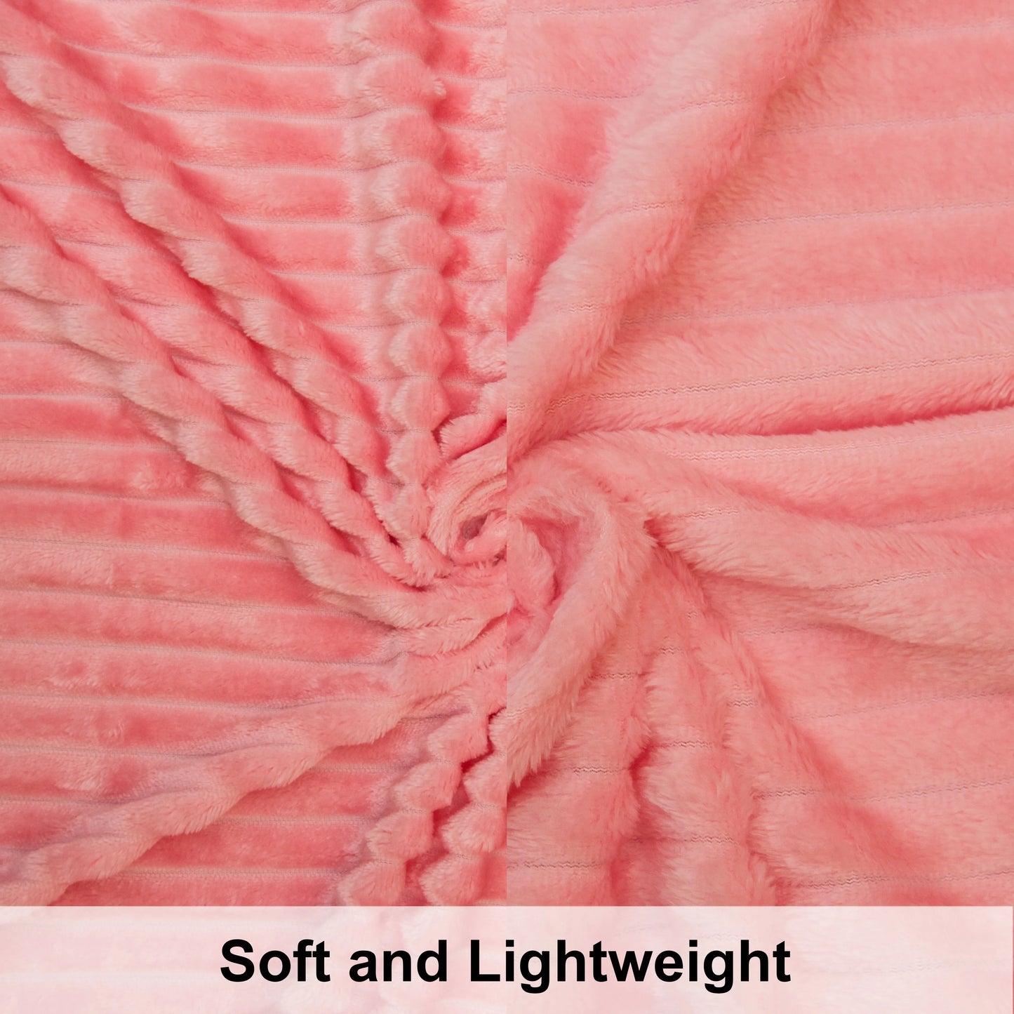 Plush Flannel Fleece Blanket, Soft Lightweight Fuzzy Luxury Bed Blanket for Couch Sofa Bed