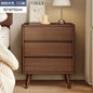 Solid wood bedside table simple Chinese Nordic home storage cabinet storage bedroom bedside floor storage cabinet