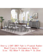 Contemporary 9-Piece Dining Set with Leaf, Includes Dining Table & 8 Ladder Back Chairs