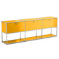 Modern Storage Cabinet Versatile Free-Standing Organizer for Living Room Bedroom and Home Office Bookshelf