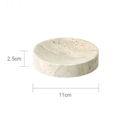Travertine Bathroom Set Luxury Soap Dish Soap Dispenser Tissue Box Vanity Tray Bathroom Accessories Set